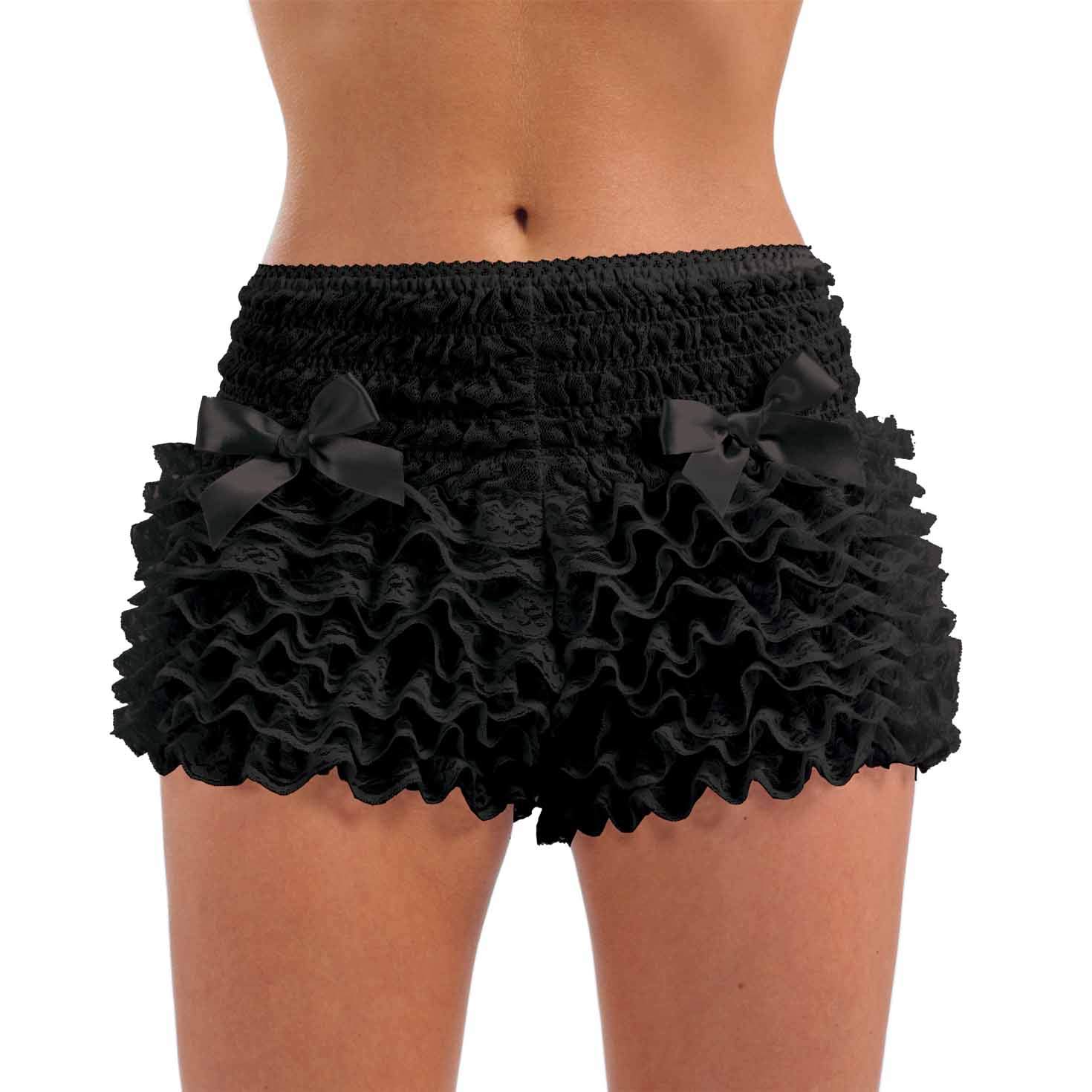 Pantalon Noir à Volants