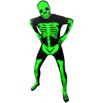 Morphsuit de squelette lumineux