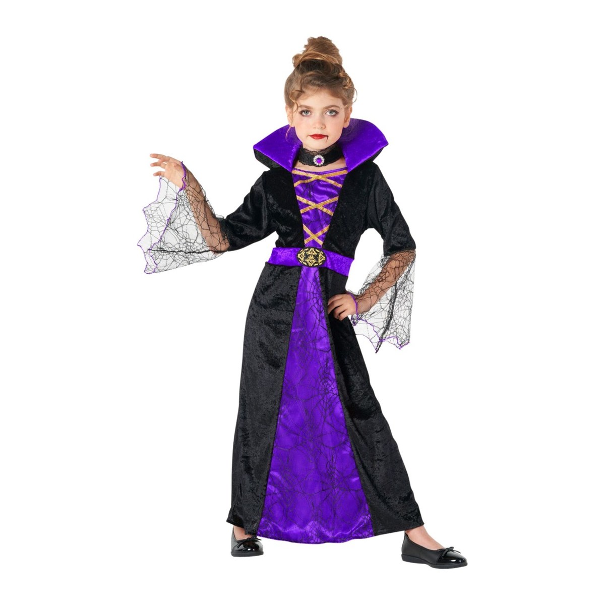 Déguisement Vampiresse Violet Enfant