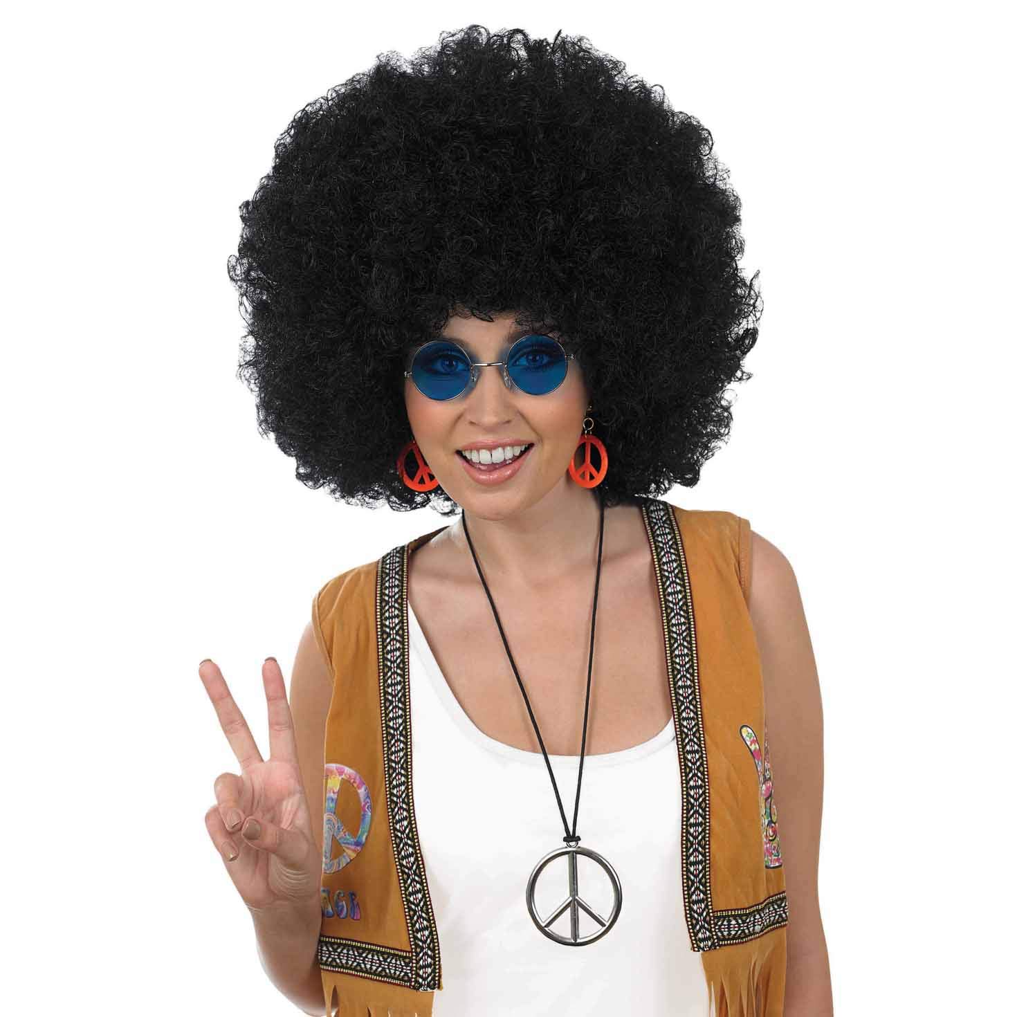 Grande Perruque Afro Noire