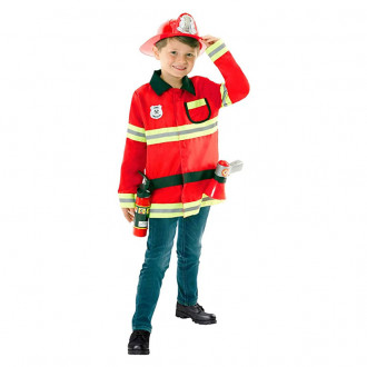 Déguisement de pompier rouge pour enfants