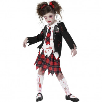 Costume d'écolière zombie pour enfants