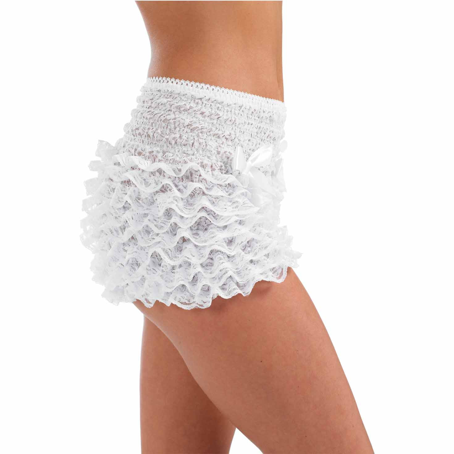 Pantalon Blanc à Volants
