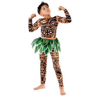 Déguisement de Demi Dieu polynésien pour enfants