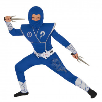 Déguisement du dragon bleu ninja pour les enfants