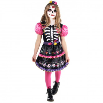 Costume du Jour des Morts en squelette pour enfants